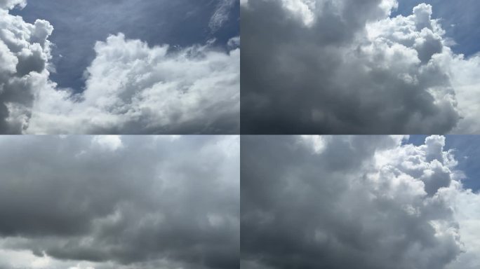 天空实拍左右旋转拍摄天空云朵