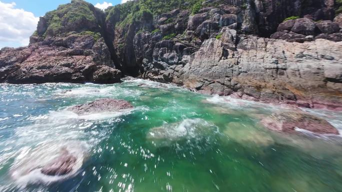 海岸穿鼻岩FPV实拍