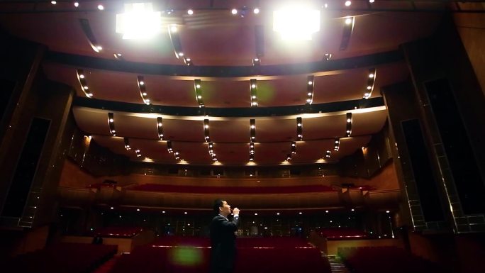 剧场幕布安装现场幕布开场