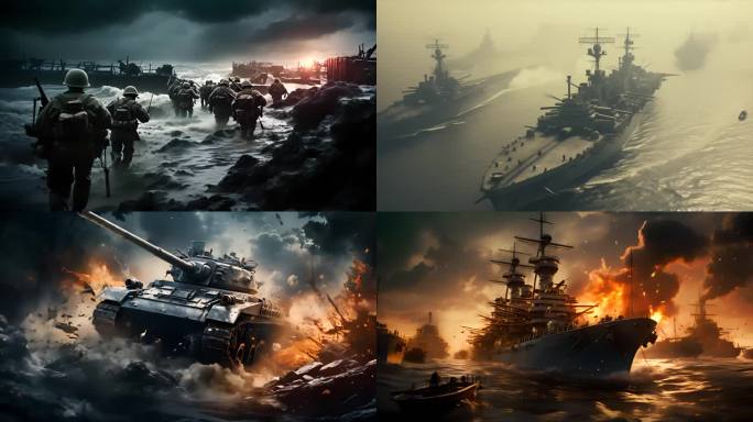 第二次世界大战战场硝烟 战士登陆