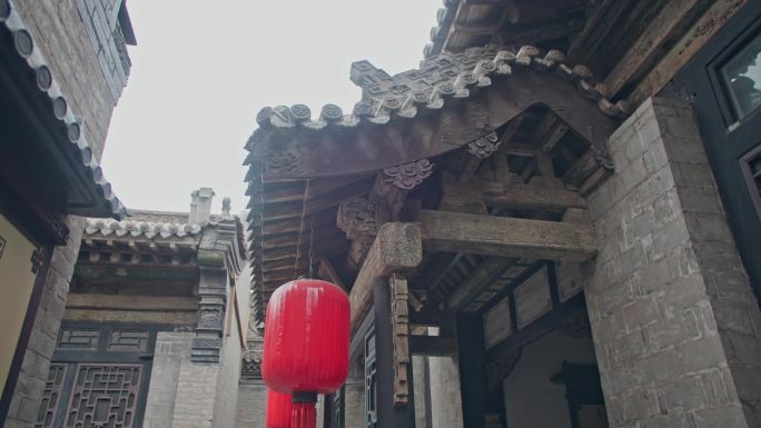 乔家大院飞檐木雕