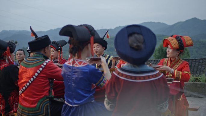 长桌宴酒席院坝