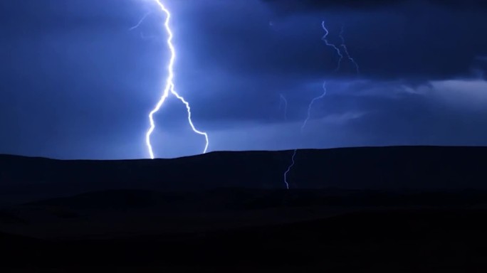 【宽屏】乌云闪电、雷雨将至
