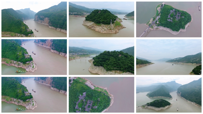 【航拍】长江三峡 瞿塘峡 夔门 白帝城