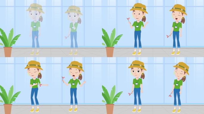 卡通人物 MG人物 导游