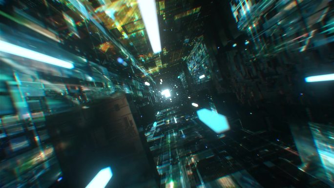 科技感隧道穿梭酷炫C4D工程