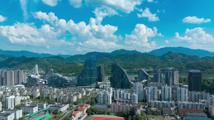大气震撼丽水延时航拍多镜头空境合集