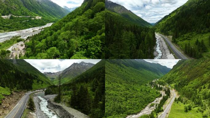 四川阿坝理小路航拍4K御三5