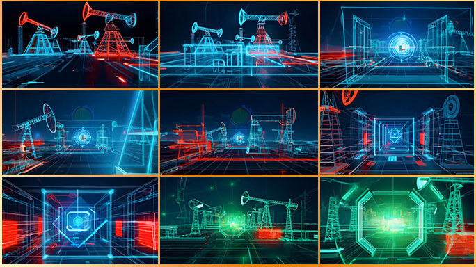 数字油气田能源开发 石油页岩油天然气开采