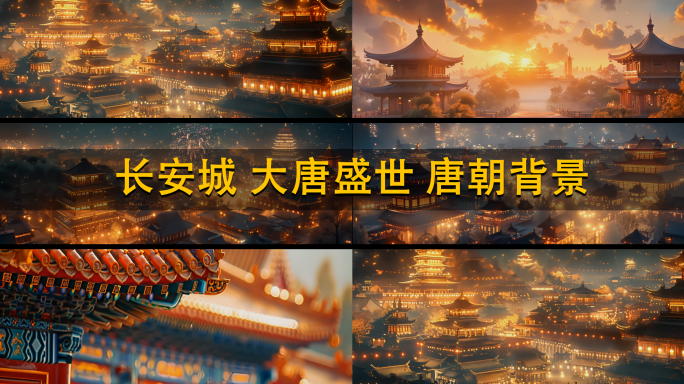 大唐盛世 长安 盛世大唐 国风宽屏背景