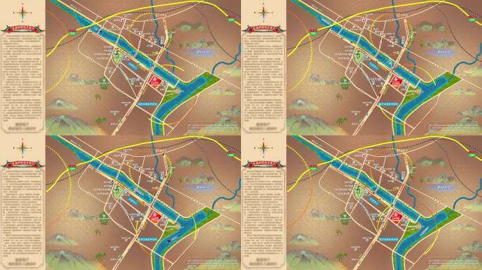 区位动画房地产区位图动画led区域动画