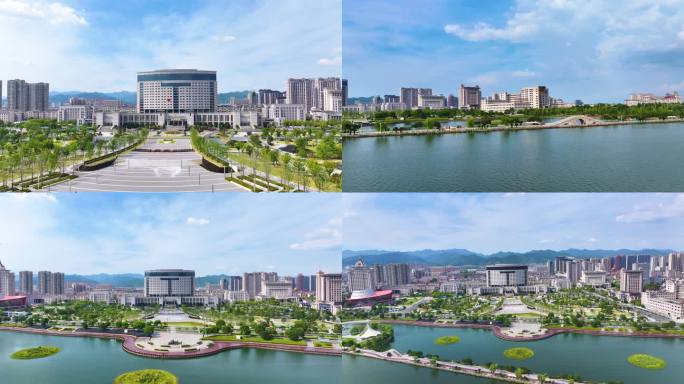 浙江东阳市政府航拍