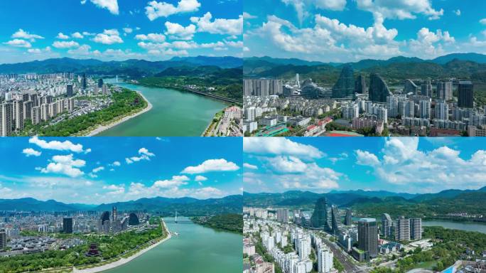 大气震撼丽水延时航拍多镜头空境合集