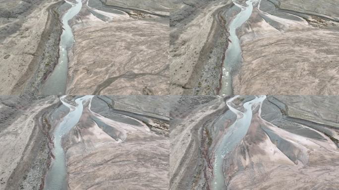 航拍新疆昌吉回族自治州的“百里丹霞”