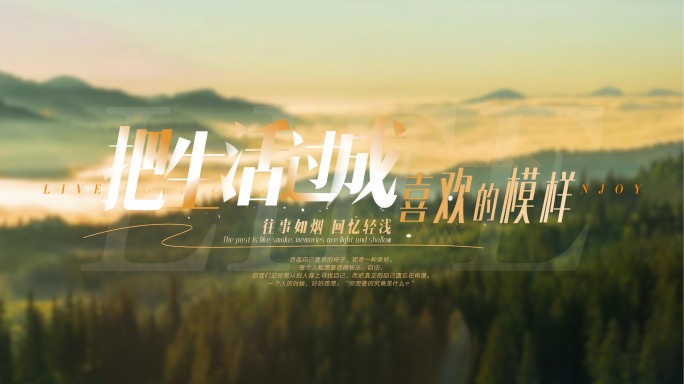 唯美片头文字标题VLOG【无需插件】