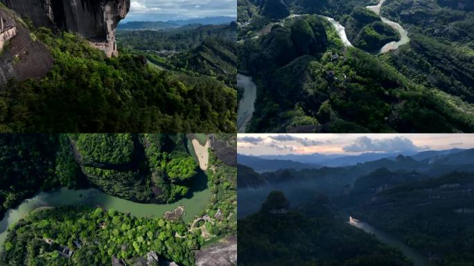 【4K】武夷山天游峰景区航拍延时