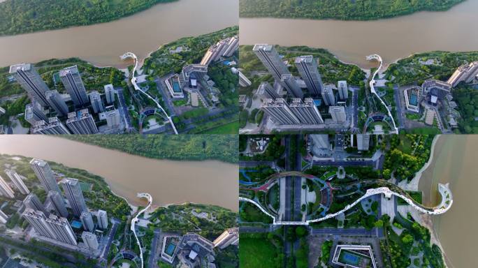 顺德金凤凰俯视航拍