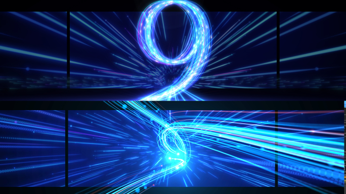 原创光线倒计时开场ae模板