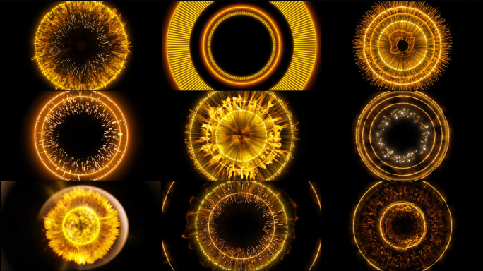 22款4K金色粒子冲击波