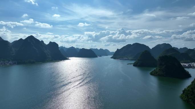 靖西洋渠湖航拍