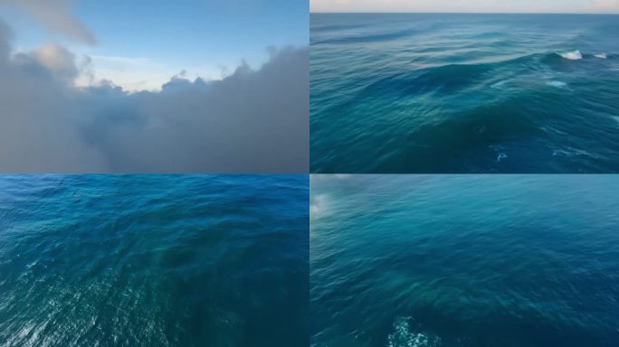 FPV视角高空云层穿越到大海【合集】