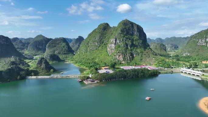 靖西洋渠湖航拍