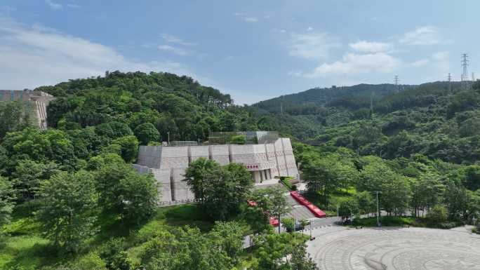 航拍百色市右江