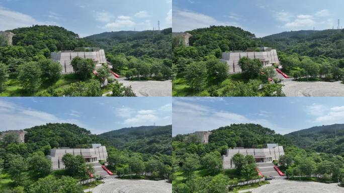 航拍百色市右江