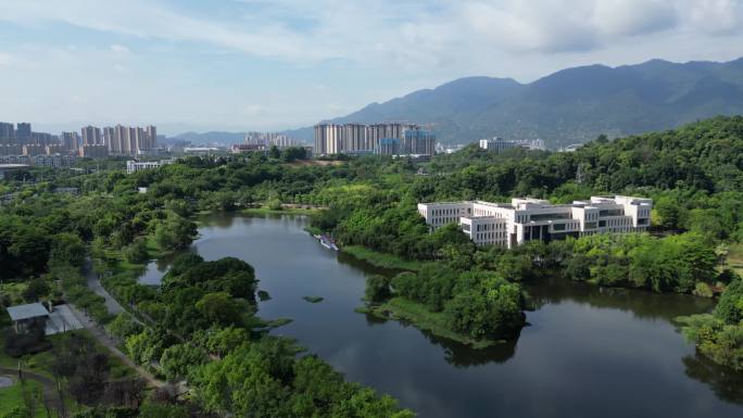 4K航拍福州大学旗山校区