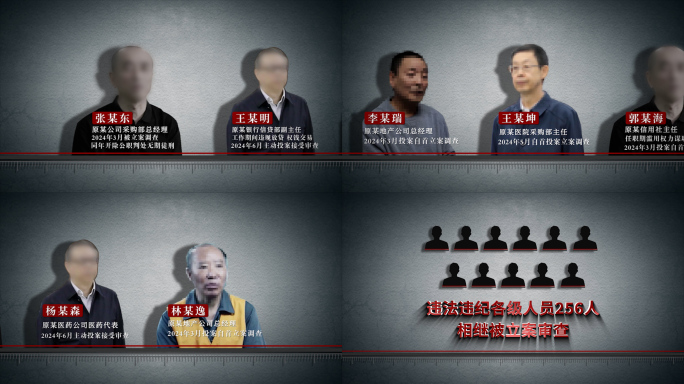 嫌疑人犯罪分子介绍AE模板