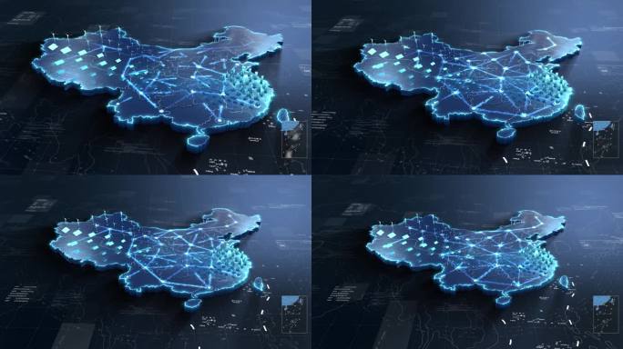 科技感三维地图