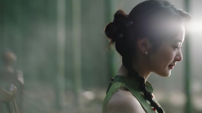 瓷胎竹编 非遗竹编非物质文化遗产竹编女孩