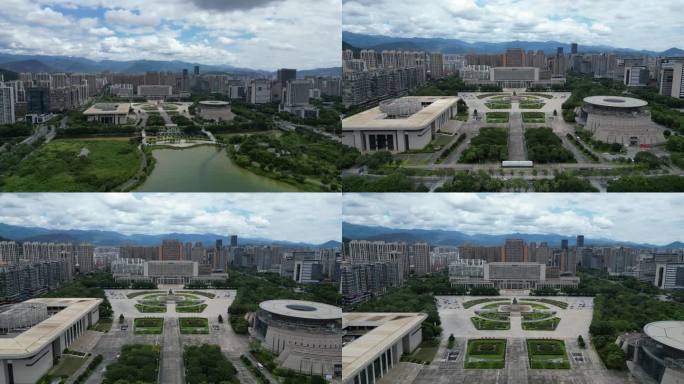 4K航拍人民广场