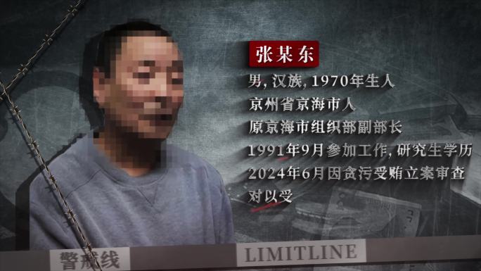 反腐警示犯罪嫌疑人介绍AE模板