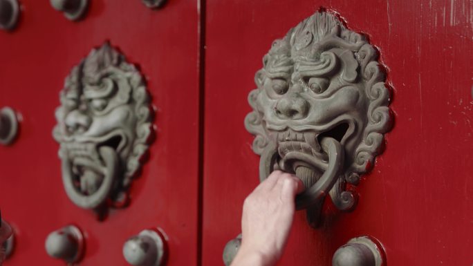 中国传统建筑门环大门门扇传统文化古建拉手