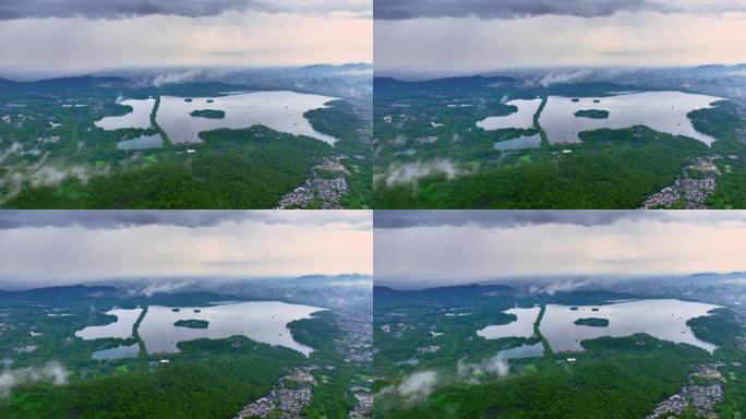 西湖风景区航拍