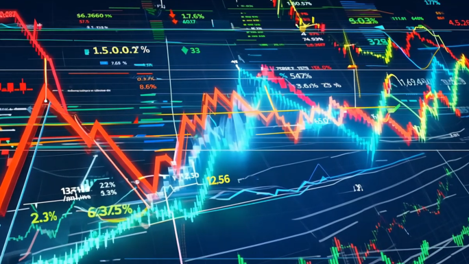 金融股票投资K线图比特币数字货币股市趋势