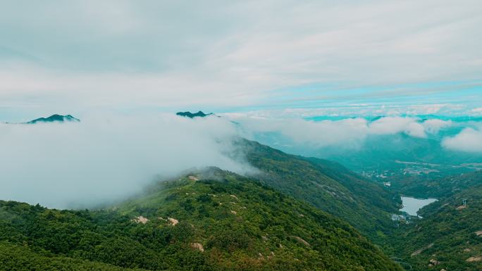 南阳方城七峰山云海航拍延时摄影