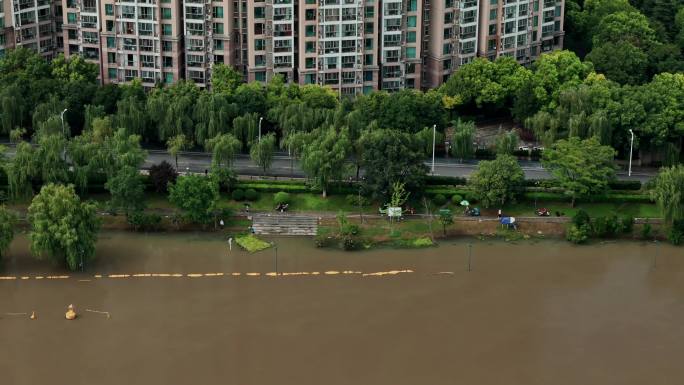 南京水位上涨，南京抗洪