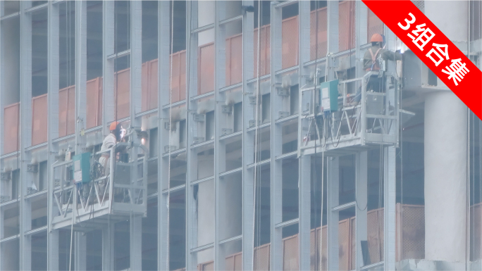 筑梦云端：高楼建筑施工，电焊工长焦特写集