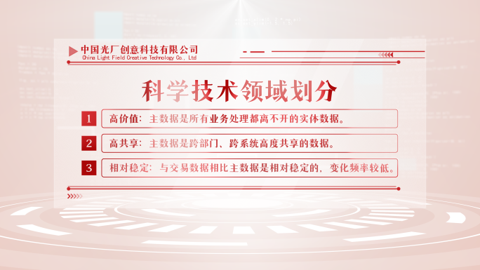 【无插件】红色大气党政数据语录字幕展板