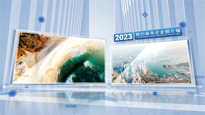 明亮企业玻璃质感图文展示