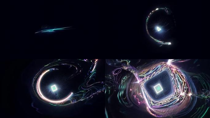 全息唯美光线粒子586号