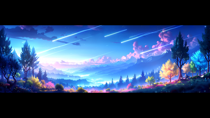 梦幻山间流星雨