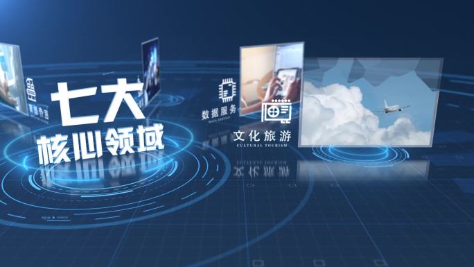 科技旋转图文分类展示