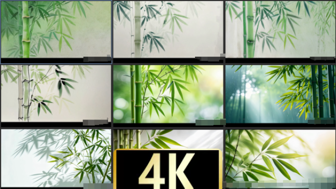 竹林竹子光影意境禅意唯美阳光廉洁