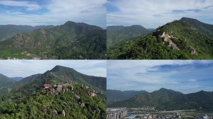 4K航拍福建连江琯头镇青芝山