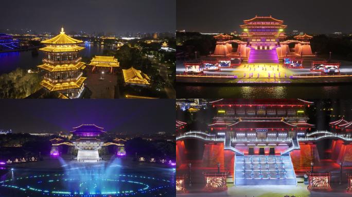 芙蓉园舞台表演灯光秀