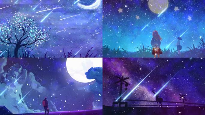 夜空中最亮的星-舞台背景