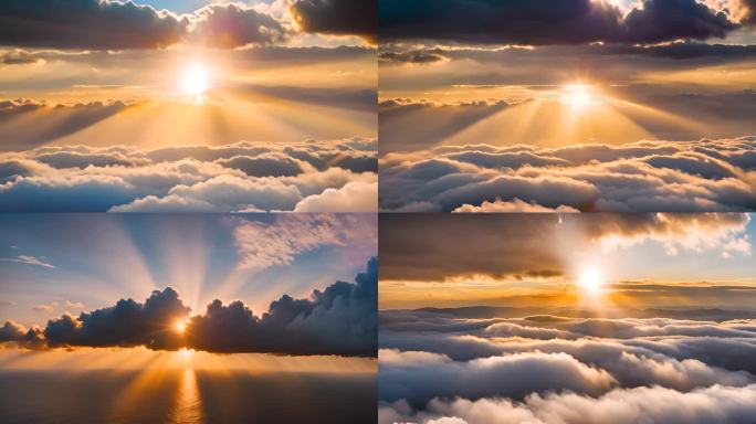 日出 彩虹  云海日出